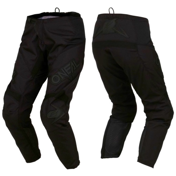 Women’s O’Neal Element Classic Black Motorcross Protective Riding Pants Sz 7 / 8 - Picture 1 of 11